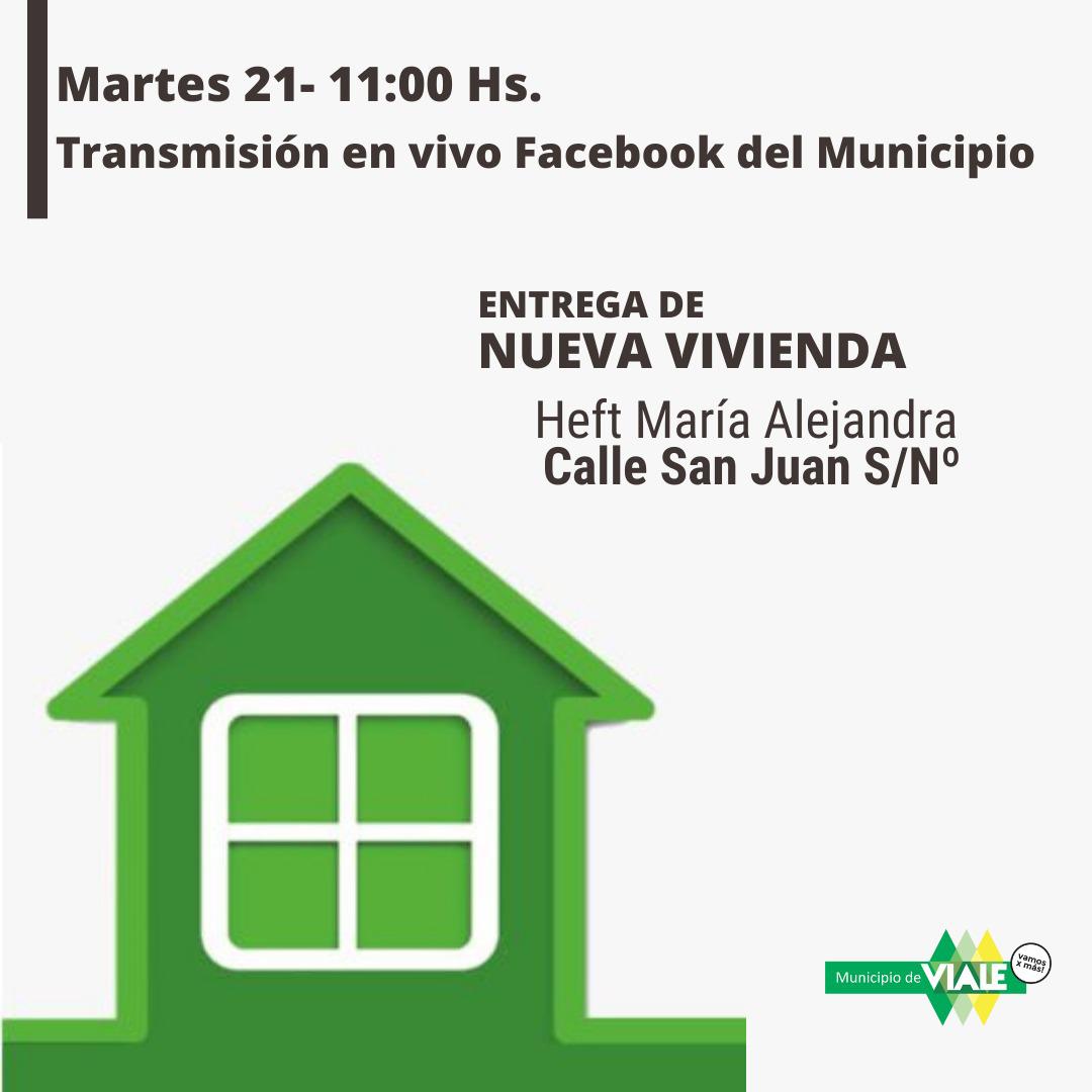 entrega de vivienda maria alejandra heft